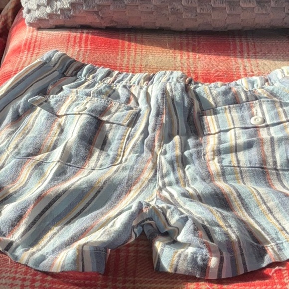 Striped Drawstring Shorts - Picture 2 of 2